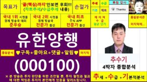 유한양행(000100)종목진단및향후주가전망 추수기(추수)전문가