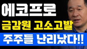 [에코프로]LIVE 금감원 고소고발💥공매도 시세조작 적발!! #박순혁 #선대인TV