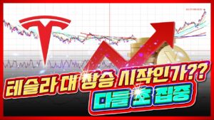 테슬라 대 상승 시작인가? 다들 초 집중!