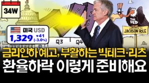 "금리인하 때가 왔다" 파월 발언에 00 급등! (ft. 환율하락 대응법)