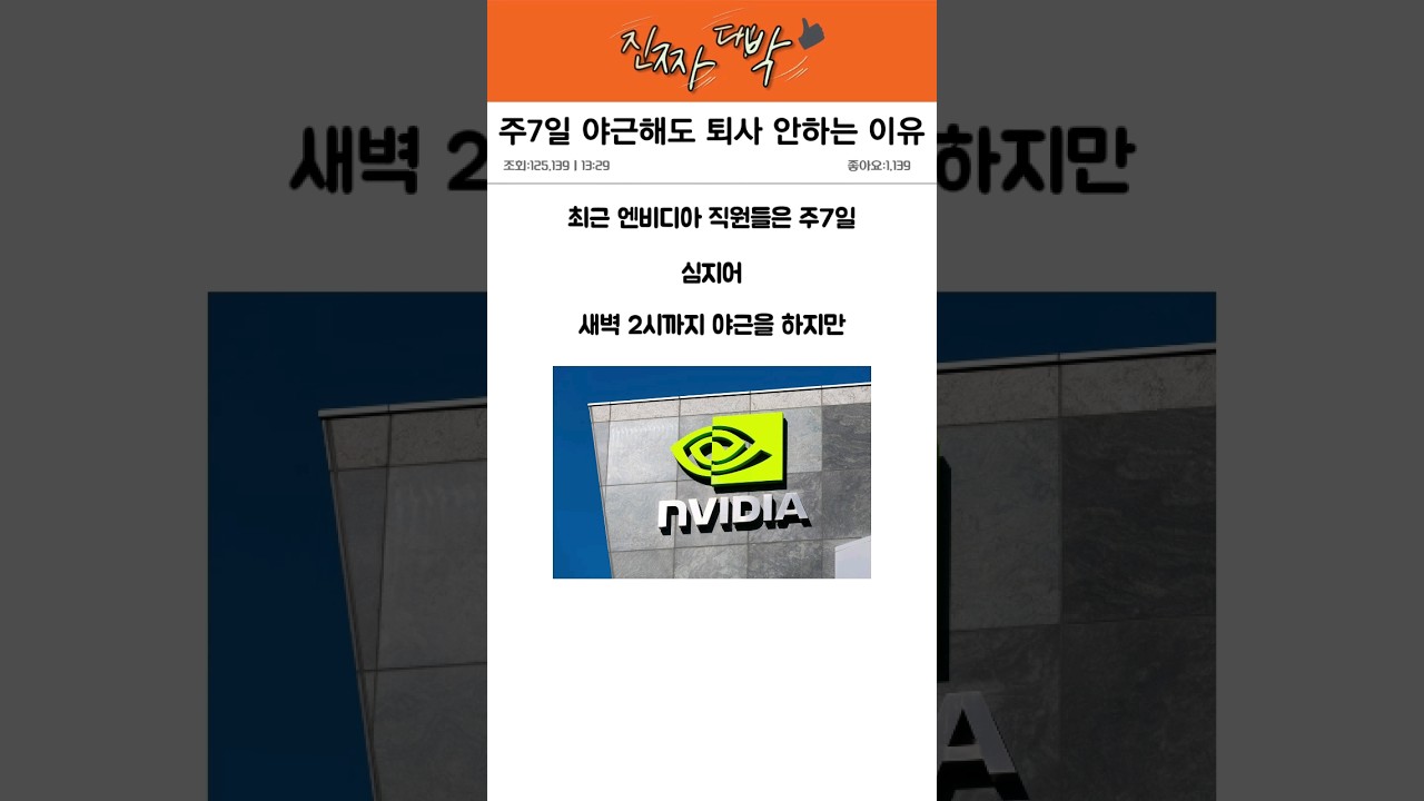 주7일 야근 퇴사 안하는 이유