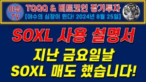 [TQQQ BTC 실전투자] [주말 특별방송] SOXL 매도 했습니다! SOXL 사용 설명서 [TQQQ BTC 장기투자ㅣ도전! 월배당 천만원ㅣ노후준비ㅣ야심매매법]