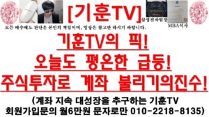 [주식투자]HLB(기훈TV의 픽! 오늘도 평온한 급등!주식투자로 계좌 불리기의진수!)