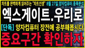 [드림시큐리티 양자컴퓨터 주가 전망] 엑스게이트 우리로 차트가 매우 수상합니다! 단기적으로 한번 체크해보세요! #드림시큐리티주가 #드림시큐리티 #아이온큐