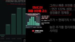 엔비디아 매출 성장률 감소 (주식, 경제, 재테크, 투자지식) #shorts