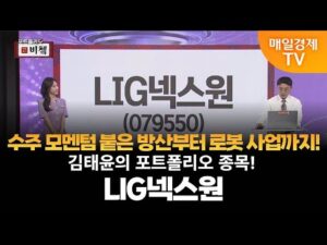 [포트폴리오 비쳌] 김태윤의 포트폴리오 종목! - LIG넥스원 김태윤/MBN골드 매니저