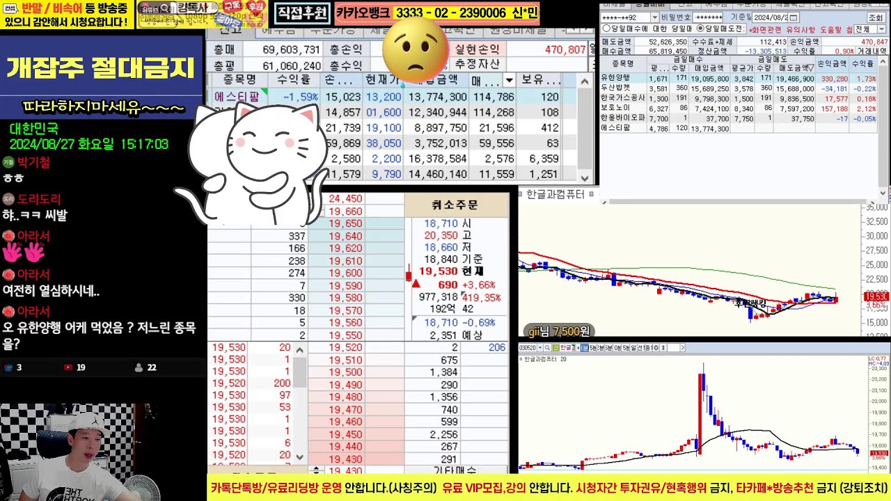 sk이터닉스 우리바이오 셀트리온제약 기아 가온전선 이수페타시스 / 테마주, 스캘핑, 눌림목, 돌파, 주식차트, 주식방송, 급등주, 키움 (주포, 고라니,만쥬,나주다