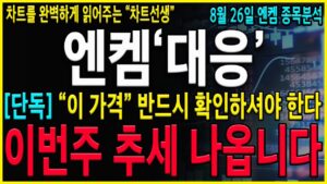 [엔켐 주가 전망] 5분전, 속보! 밑꼬리 잡아먹으러 갈 수 있습니다. 주봉상 중심선 잘 지키고 있으니깐 비중관리 되는 사람은 조금 더 보셔더 됩니다!! #엔켐#엔켐전망#엔켐주가