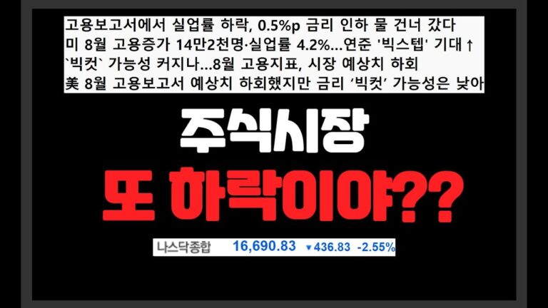 주식시장 또 하락이야?? 불확실성, 공포가 지속되는 시장