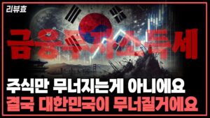 [리뷰효] 금투세가 주식시장만 무너트리는게 아니에요, 결국 대한민국이 무너집니다.