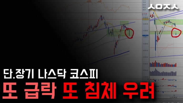 코스피 나스닥 급락. 반도체는 다음에 만나자