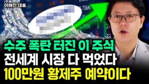 "100만원 황제주 된다" 수주 폭탄 터진 이 주식, 전세계 시장 다 먹었다｜이해진 대표 3부