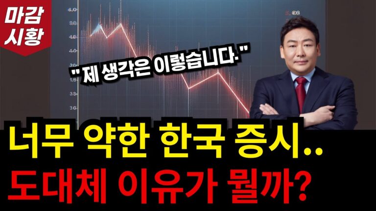 너무 약한 한국 증시.. 도대체 이유가 뭘까? 전 ‘이렇게’ 생각합니다. 정확히 분석해드릴게요.