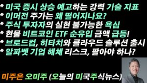 [오늘의 미국주식뉴스] 미국 증시 상승을 예고하는 강력한 기술 지표 / 투자자의 실현 불가능한 욕심 / 현물 비트코인 ETF 순유입 금액 급등 / 알파벳 기업 해체 리스크 괜찮나?