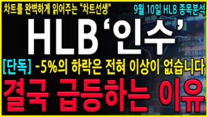 [HLB 에이치엘비] "긴급" 5분전, 속보! 타법인출자공시 급등시그널 발생? 지금은 반드시 꽉 버티셔야 합니다! "이 때"결국 폭등다시 나옵니다! #hlb#hlb목표가#hlb주식