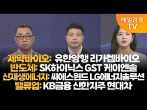 [투자의 눈] 유한양행 리가켐바이오  / SK하이닉스 GST 케이엔솔 / 씨에스윈드 LG에너지솔루션 / KB금융 신한지주 현대차 / 이권희 대표, 이가람 매니저 / 매일경제TV