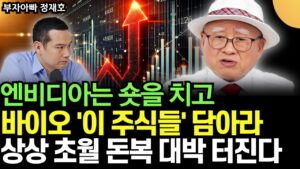 "돈복 터질 주식 널렸다" 엔비디아 팔고 바이오 '이 주식들' 주워 담아라. 상상 초월 돈 쓸어 담을 기회 온다 (정재호 / 1부)