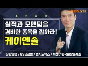 [생쇼] 실적과 모멘텀을 겸비한 종목을 잡아라! 케이엔솔 / 생쇼 노광민 / 매일경제TV