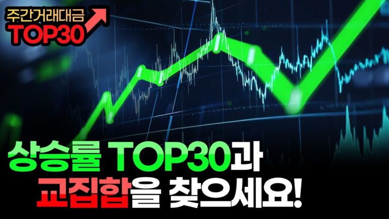 상승률 TOP30과 교집합을 찾으세요