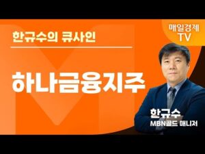 [한규수의 큐사인] 글로벌 증시 투나잇 / 한규수 MBN골드 매니저 / 하나금융지주 / 매일경제TV