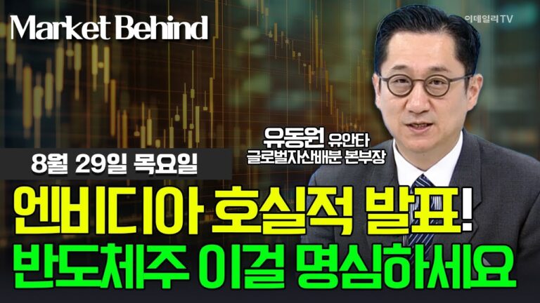 🚀 엔비디아 호실적 발표! 반도체주 이걸 명심하세요 / 유동원 유안타 글로벌자산배분 본부장 | Market Signal (20240829)