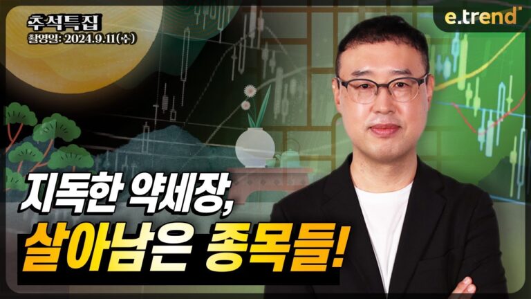 [2024년 추석 특집] 지독한 약세장, 살아남은 종목들! | 최강천 본부장