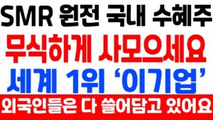 [주식] 원전 수주 대박 두산에너빌리티 보다 '이 기업' 더 많이 오를 겁니다.[9월주식전망, 두산중공업, 원전관련주, 제룡전기, 대한전선, 원전대장주]