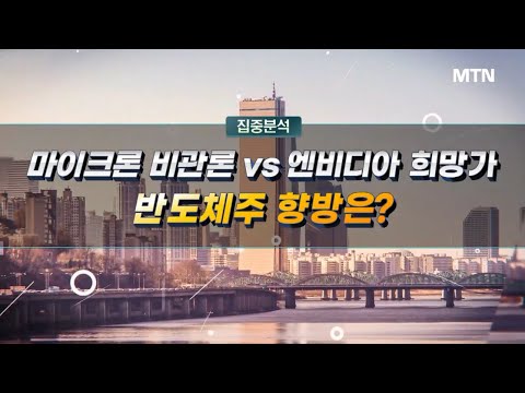 [집중분석] 마이크론 비관론 vs 엔비디아 희망가 반도체주 향방은? / 머니투데이방송 (증시, 증권)