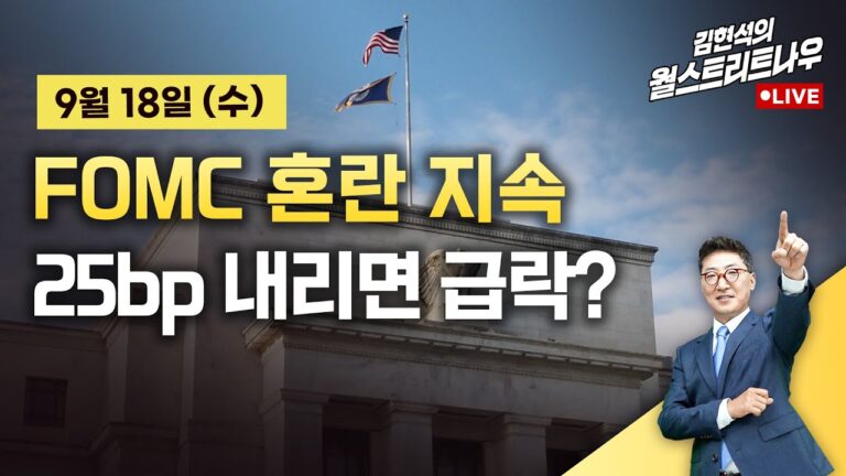 [김현석의 월스트리트나우] FOMC 혼란 지속…25bp 내리면 급락?