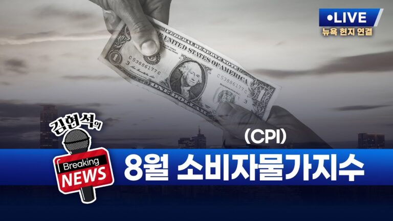 [김현석의 브레이킹 뉴스] 8월 소비자물가지수(CPI) 발표! 9월 11일 오후 9시 30분 L.I.V.E