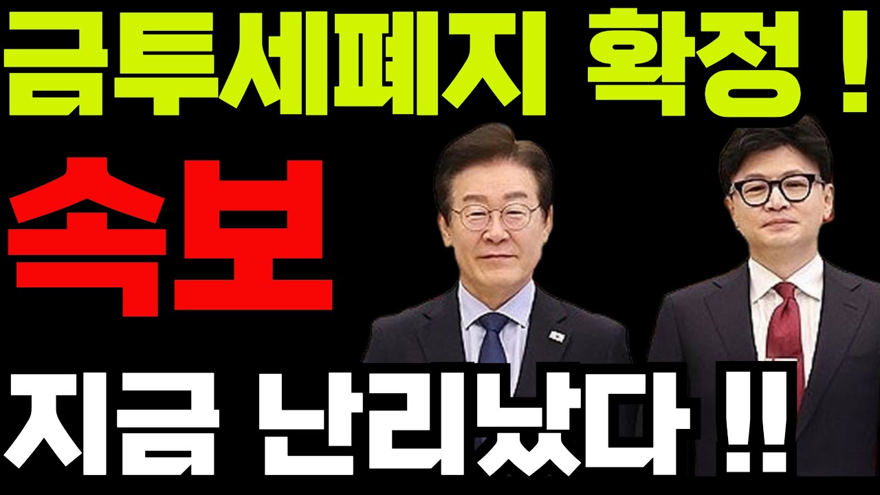 [금양주가전망]-금투세 폐지 확정 난리났다!! #금양 #금양주가 #금양주가전망 #박순혁 #기봉이주식 #선대인tv