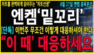 [엔켐 주가 전망] "긴급" 중요자리확인 반드시 변동성 확대되는 구간으로 갈 수 밖에 없습니다. 세력들의 의도를 정확하게 파악하셔서 대응하세요!! #엔켐주가 #엔켐분석