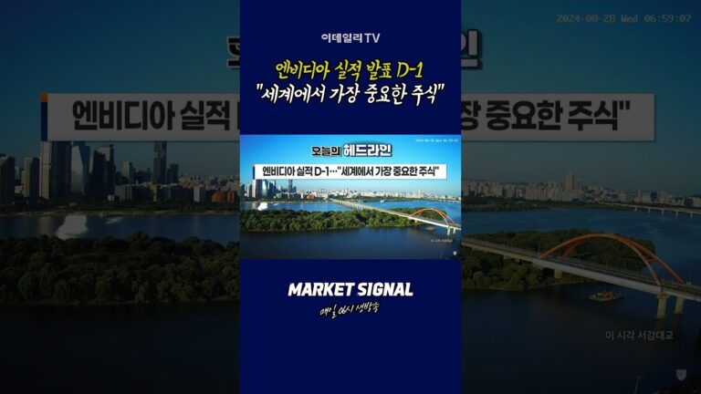 엔비디아 실적 발표 D-1… “세계에서 가장 중요한 주식”