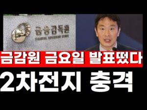 에코프로,금양 2차전지 금감원 추석이후 금요일! 특별발표 공매도-금투세 방향 #에코프로 #에코그로비엠 #금양