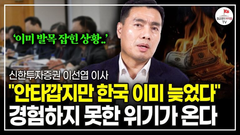 발목 잡힌 한국 상황.. 삼성, SK, 현대 사장들이 한자리에 긴급 소집된 충격적인 이유 (신한투자증권 이사 이선엽)