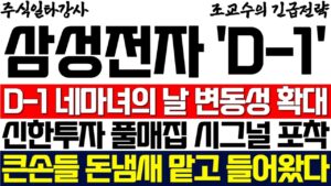 [삼성전자 주가 조교수] D - 1 네마녀의 날 변동성 확대 경보! 신한투자 풀매집 시그널 포착! 큰손들 돈냄새 맡고 돌아왔습니다