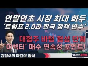 연말연초 시장 최대 화두 ‘트럼프 2.0과 한국 정책 변수’! 대형주 바텀 형성 단계! '이섹터' 매수 연속성 포인트! #김정수 #마감의 정석 #투자전략
