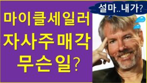 '24년 마이클 세일러, 자사주 6천억 매도..?   과연 진실은?