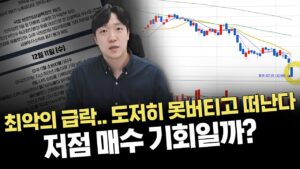 너무 불안한 개인들 결국 투매에 동참.. 앞으로의 증시 예상 시나리오｜주요 이슈 및 시황