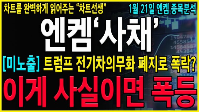 [엔켐 주가 전망] “긴급발표” 트럼프 전기차 의무화폐지로 폭락 이미 투자한 세력들이 있기 때문에 반드시 기다리셔서 반등할때 대응을 준비하시면 됩니다!! #엔켐#엔켐전망#엔켐주가
