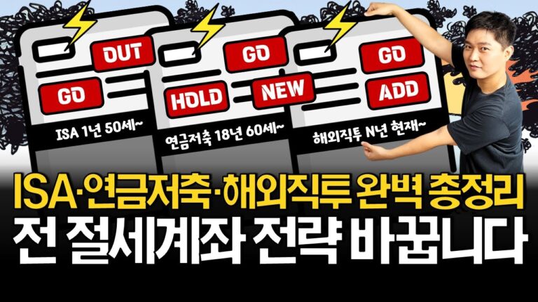저는 절세계좌 전략 이렇게 바꿉니다! (ft. 미국배당다우존스)