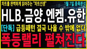 [HLB 금양 엔켐 유한양행 주가 전망] "긴급" 급등나올구간 정확하게 확인하고 가세요! 반등나오는 타이밍을 잡으서 대응전략 준비하자! #엔켐주가 #금양 #유한양행