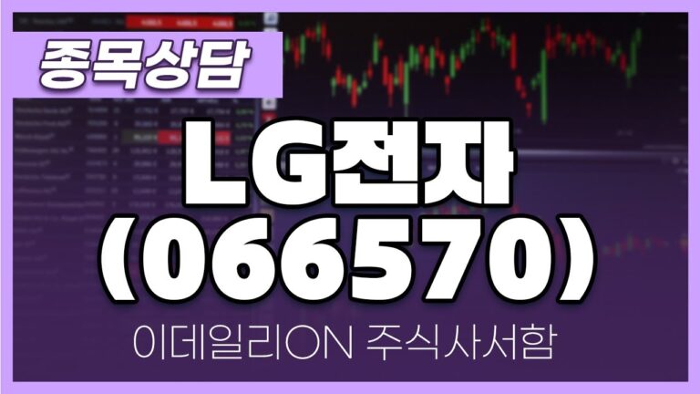 LG전자(066570) – 주태영 파트너 종목상담 (20250125)
