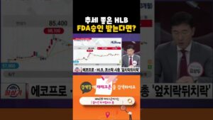 HLB 상승 추세는 FDA승인 기대감. 승인 받으면 제2의 유한양행(20240906)