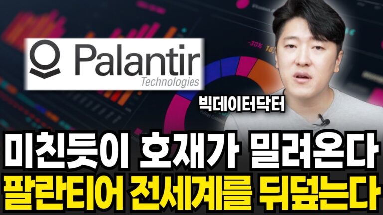 팔란티어 미친듯 호재가 밀려온다 주가 상승 아직 시작도 안했다 (빅데이터닥터 / 3부)