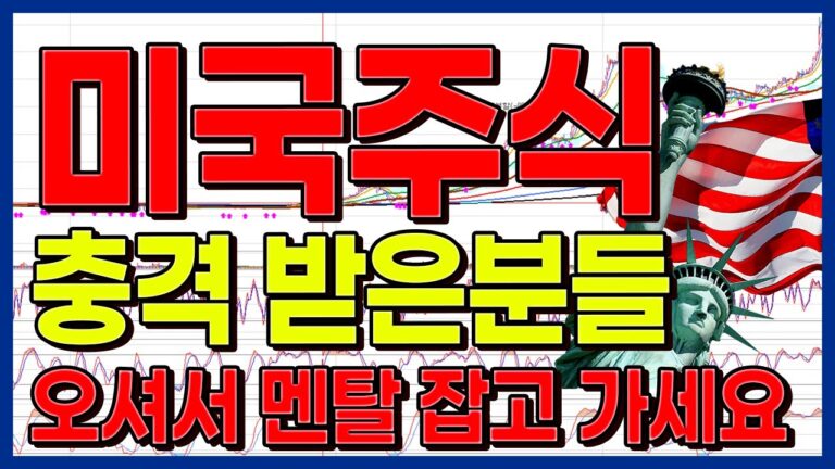 미국주식 충격 받은분들 오셔서 멘탈 잡고 가셔야합니다. (테슬라 엔비디아 SOXL..)