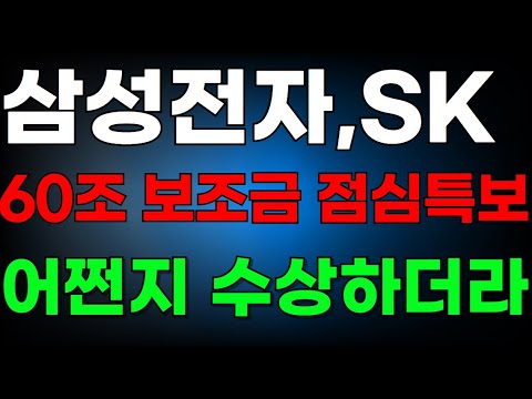 삼성전자 🚨 5분전속보!  삼성-SK하이닉스 60조 보조금 지원떳다 난리낫다   #삼성전자주가 #삼성전자주가전망 #sk하이닉스  #삼성로봇