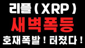 [리플코인]새벽폭등 ! 호재폭발 ! 터졌다 ! (불독코인,비트코인,급등코인,코인단타)