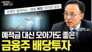 금리인하로 예금 적금보다 높은 이자가 매력적인 금융주 은행주 배당투자 (김영익 교수 공식채널) #투자 #경제