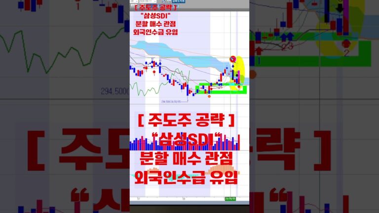 2024년 09월 11일 [ 주도주 공략 : 삼성SDI ] 이미 바닥권을 벗어났다. 강한 상승추세 기대 업 ~ #2차전지 #전고체배터리 #삼성SDI #주식
